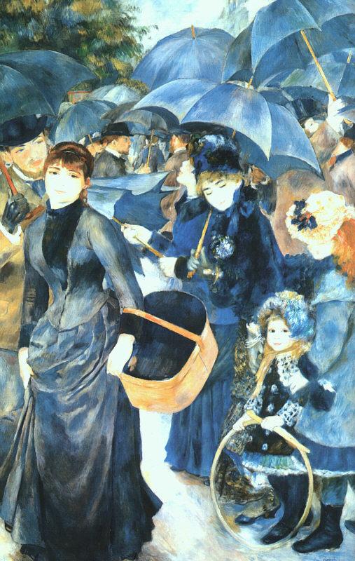 Pierre Renoir Umbrellas oil painting image